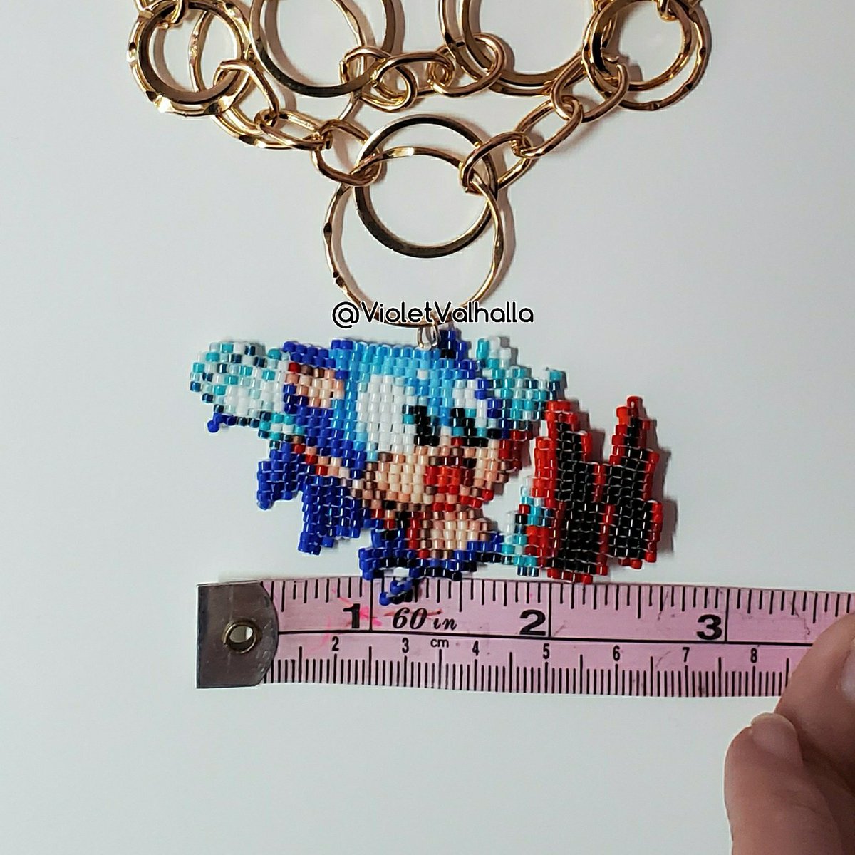 VioletValhalla's tweet image. I bought this necklace SPECIFICALLY for this #SonictheHedgehog charm. I used the #SonicMania sprite which is HUGE, btw! This necklace is so silly! 😆 @sonic_hedgehog
#charms #jewelry #sonic #sega