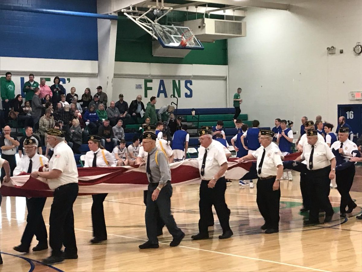 Thank you to the 14 veterans from our 4 communities who presented the flag for  Friday night's game.  It was our honor.