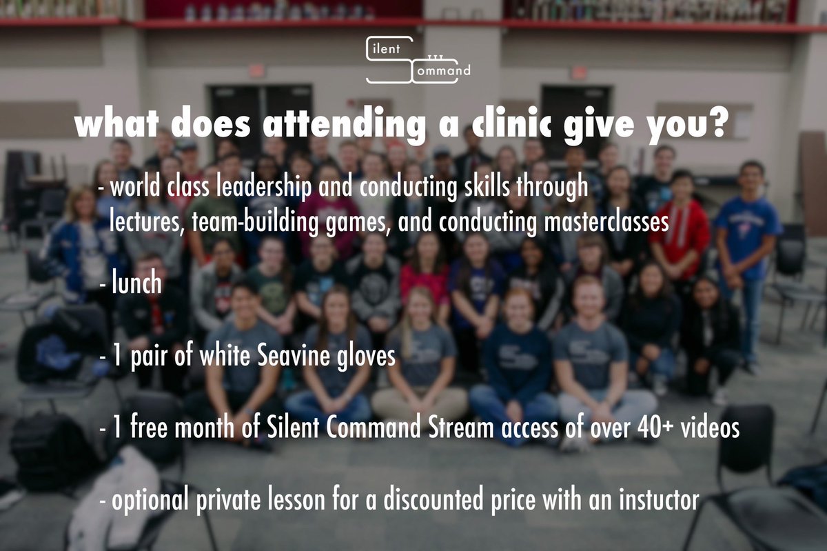 SiCommand's tweet image. || Band and food? What could be better honestly 🔥 Sign up for one of our clinics today! 
.
.
Go to silentcommand.org/clinics for more information!
#leadership #drummajor #clinics