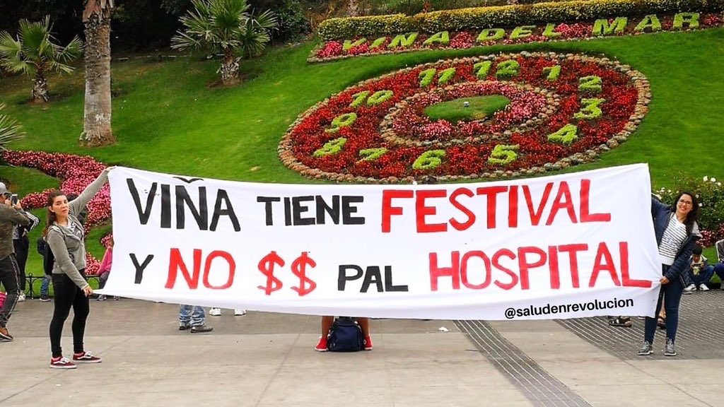 sicoandrea's tweet photo. VIÑA TIENE FESTIVAL Y NO $ PARA HOSPITAL #ChileSinFestival https://t.co/aeYpJfGG1L