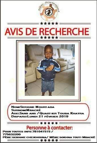 CPPEnfance's tweet image. Mardi 22 février était le jour où l&apos;on a été saisi par la famille pour nous signaler la disparition de l&apos;enfant. En l&apos;occasion de l&apos;an 1 du jour commémoratif de cet événement malheureux, prions pour qu&apos;Allah éclaire le chemin retour de #Mourtada #Mbacke #kebetu