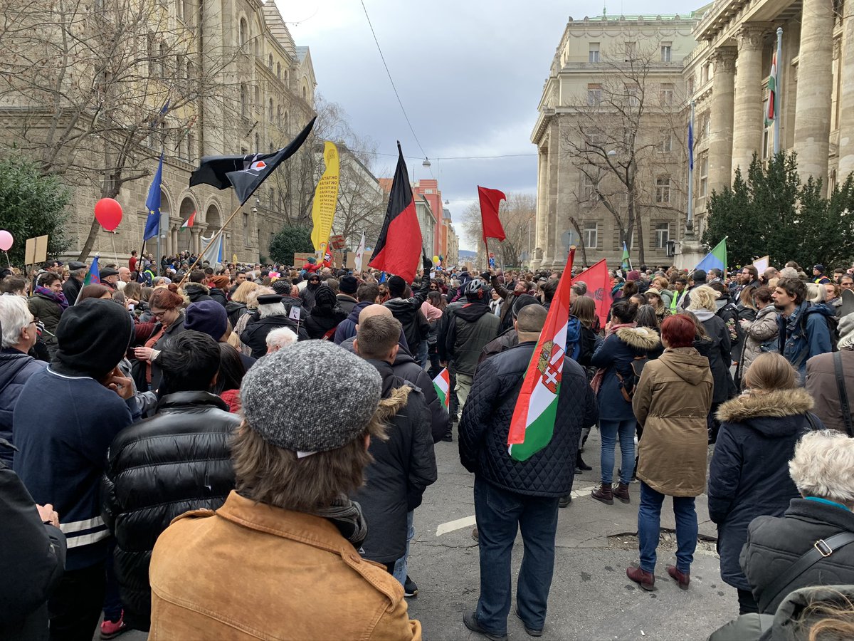 Demonstration in Budapest for independent justice and against anti-gypsism