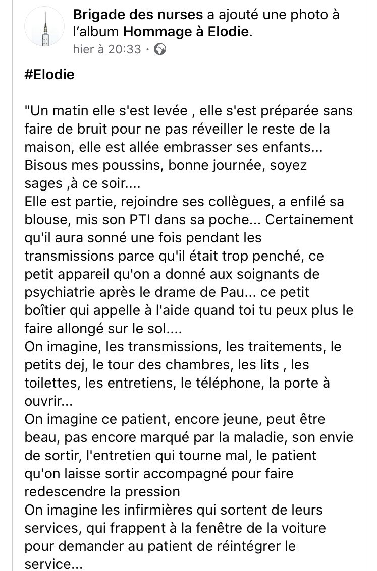 MarionCcy's tweet photo. #JeSuisElodie @olivierveran @MinSoliSante #HôpitalEnPéril #SoignantsEnDanger https://t.co/HjD2QogcrQ