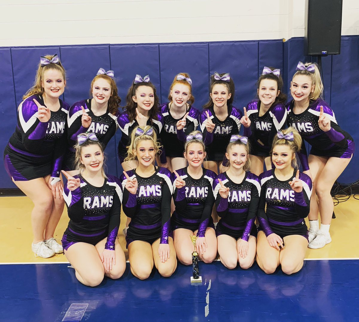 ST_cheerleading's tweet photo. Your MA State Vocational 1st Place All-Girl 2020 Rams Cheerleaders 💜✨ #MVADA #StateVocationals https://t.co/C8xDzidTsC