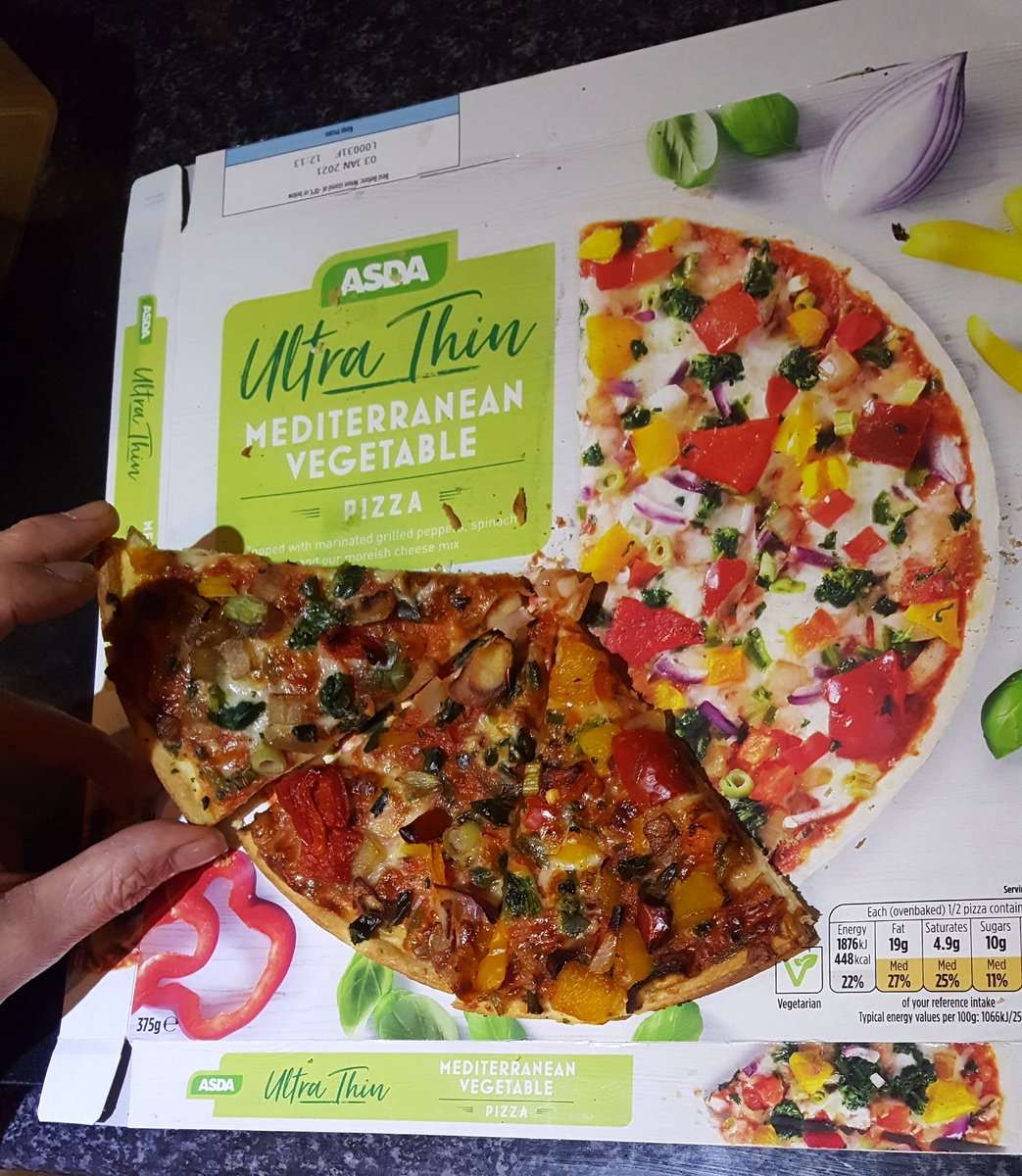 The nicest pizza I've ever had! Compliments <a href="/asda/">Asda</a> #veggiepizza