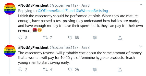 MarilynSarelas's tweet photo. #WomensRightToPrivacy
#WomensReproductiveControl
@OFemmeFataleZ — I really loved this tweet!  Thank you for reminding us of the obvious.  ✷‿✷ 
Men please take note.  The first 2 comments were right on and apropos. https://t.co/0ZVGsa36Ii