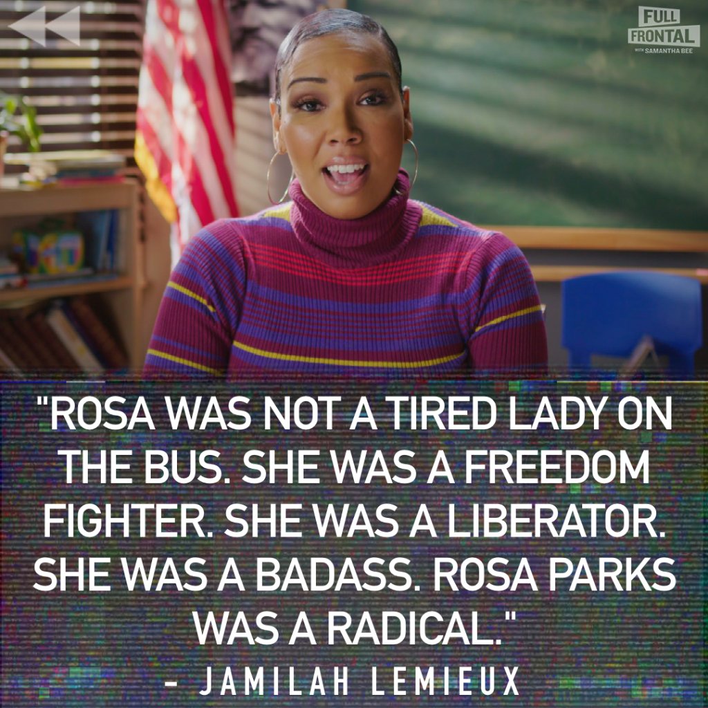realsambee's tweet photo. #FullFrontalRewind #BlackHistoryMonth with @JamilahLemieux https://t.co/98Cpj85aPY