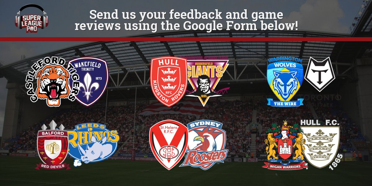 SuperLeaguePod's tweet photo. Last call! Send in your feedback and reviews on the week's Rugby League for the next show!
#SuperLeague #WorldClubChallenge #SLCasWak #SLHKRHud #SLWarTor #SLSalLee #WCCStHRoo #SLWigHul
https://t.co/bXgoTj4bS0 https://t.co/5v2Oc84VBT