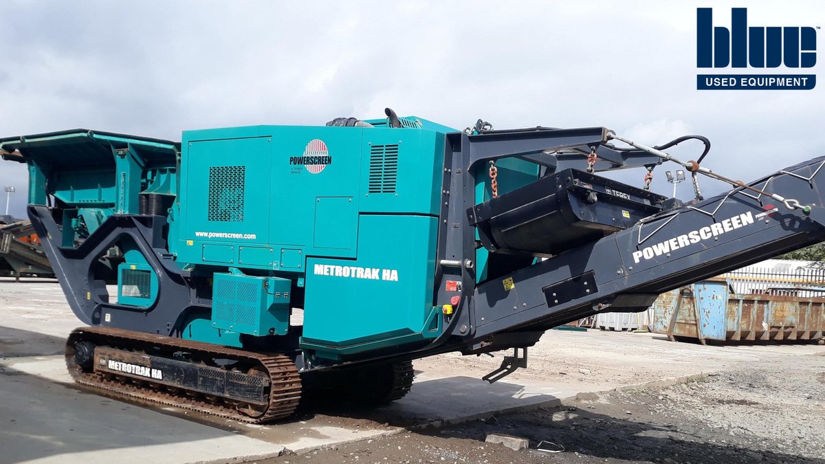 blue_machinery's tweet photo. Blue Used recently sold a #Powerscreen Metrotrak HA thanks to @TraxTrader 

You can check out more used crushers, screeners, shredders and material handlers from Blue Group at https://t.co/8mBtk45Zf1 #BlueUsed https://t.co/FsOsQIIWCU
