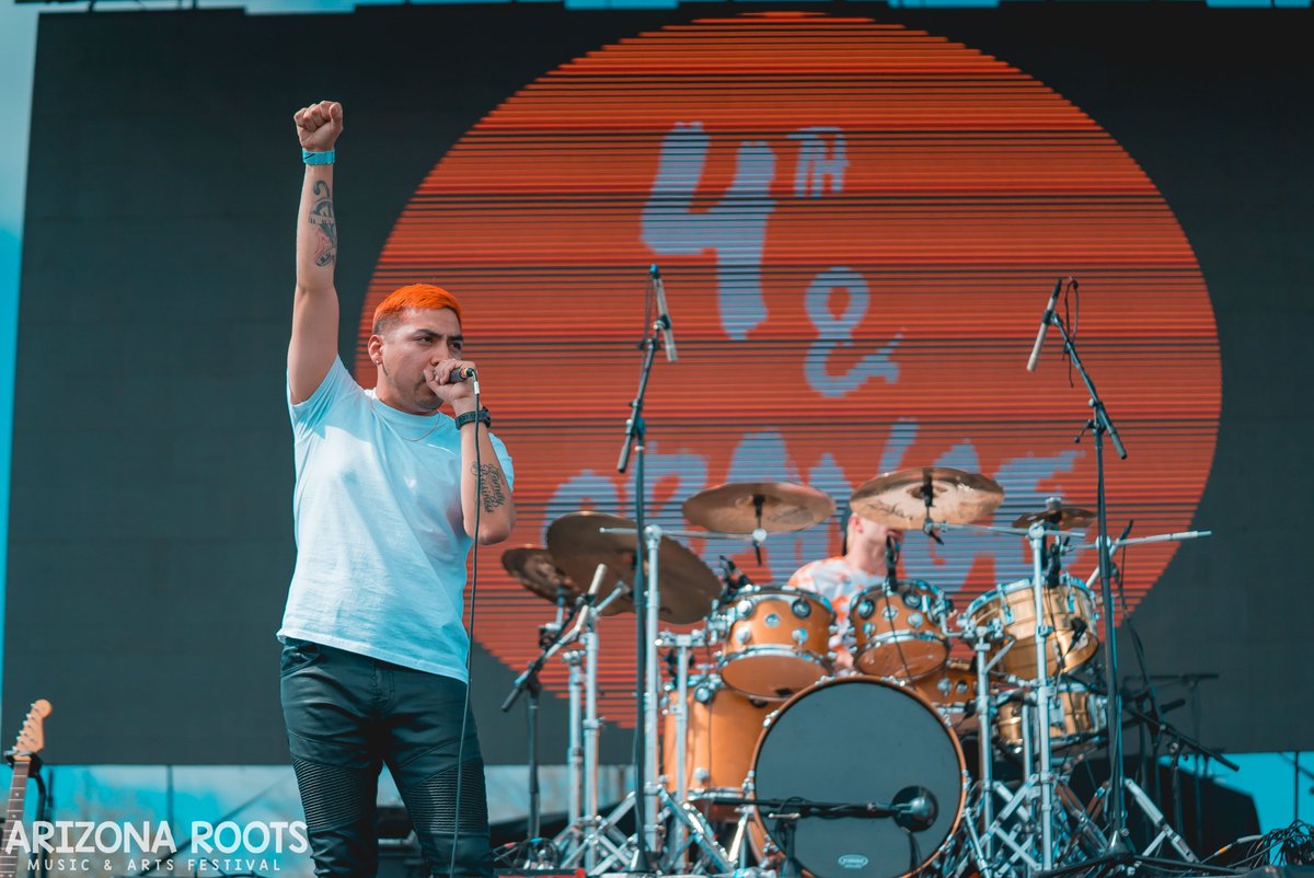 AZRootsFest's tweet photo. 🧡@4thandorange kicking off Day 2 of @AZRootsFest! Who's ready to enjoy this beautiful weather? ☀️

📸: @luisdcolato https://t.co/UBmoPeckb3