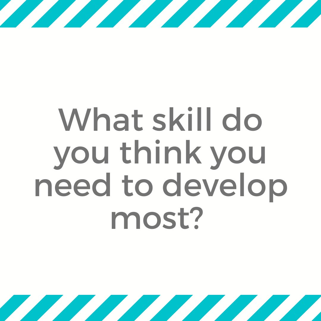 MrsMConnor's tweet photo. Interested to know what skill people think they need to develop most to advance their career prospects? 
#careeradvice #skilldevelopment #careerdevelopment https://t.co/fHAGVgfMhe
