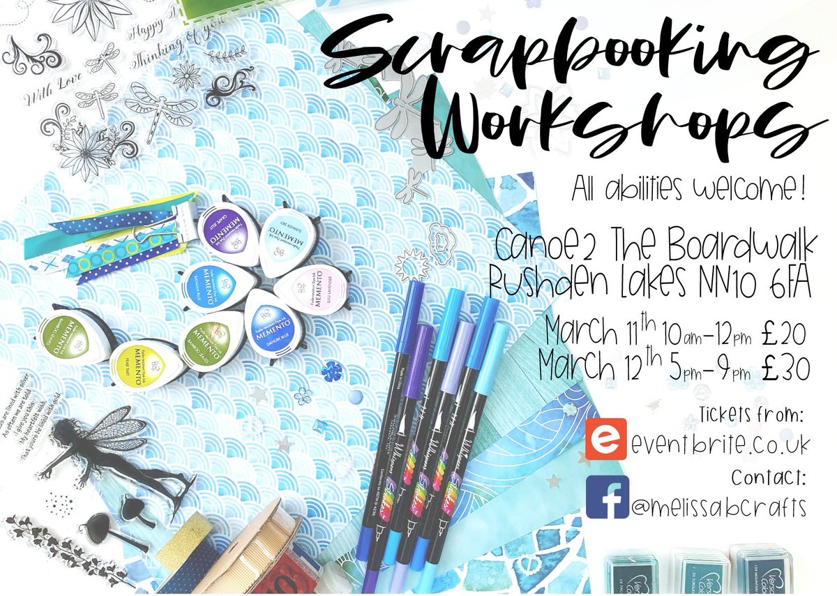 MelissaBCrafts's tweet photo. Hey #HandmadeHour new to the party here.
Like to start a new or keep going with a #scrapbook #memoryboook #journal? Got 20 + years of #stash & #expertise to share.
#rushden #loverushden #rushdenlakes @RushdenLakesSC
@canoe2
Book yourself a spot https://t.co/2PrlVlA6bA https://t.co/MpZWv2uFG1