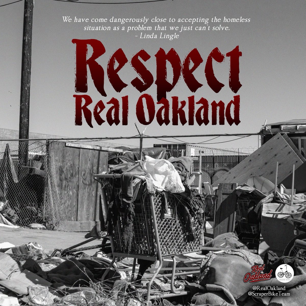 Black people make up 25 percent of Oakland’s population, according to the American Community Survey, but according to the county’s homeless count, make up 68 percent of Oakland’s unhoused. #RespectRealOakland