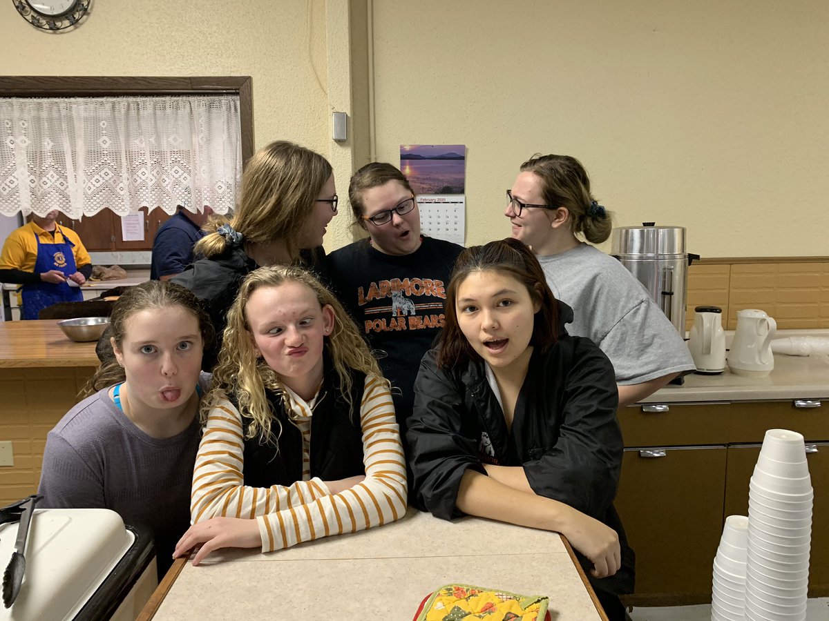 PolarBSoftball's tweet photo. We had a great time serving up some pancakes 🥞 this morning in Arvilla!! Thank You Lion’s Club Arvilla/Emerado for having us! 

#teamthree 
#behindthesceneswork https://t.co/WMSj9ZYuWa