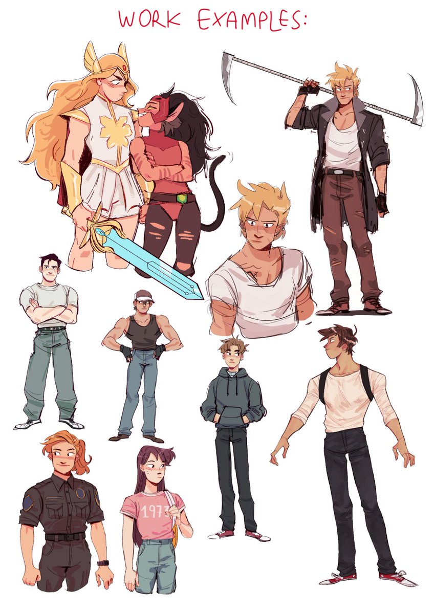 COMMISSIONS!! 
(I had to remake the post bc the other one was broken ><)

Heya folks, commissions are open!
Please let me know if you are interested or tell someone who might be interested aswell! Even just rt would be a great thing! Thank you <3 