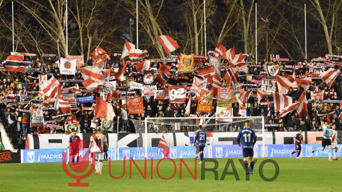 Union Rayo Live on Twitter: "? Gran ambiente en el estadio de ...