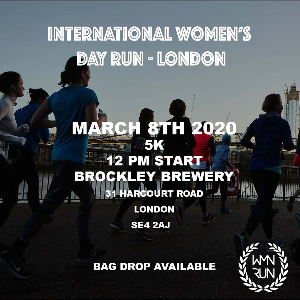 wmnrun's tweet photo. Join us on March 8th for #IWD2020 as we come together to celebrate in Bristol & London! We'll be running 5K and both runs are free and open to all. Find out more and book your free place here: https://t.co/HJ3rKLSQqw #IWD #IWDRUN https://t.co/JiFFjF3juZ
