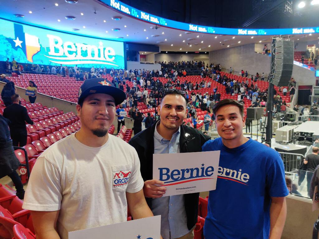 swaggyfoxxx's tweet photo. #BernieInHouston https://t.co/mWT4tqODKX