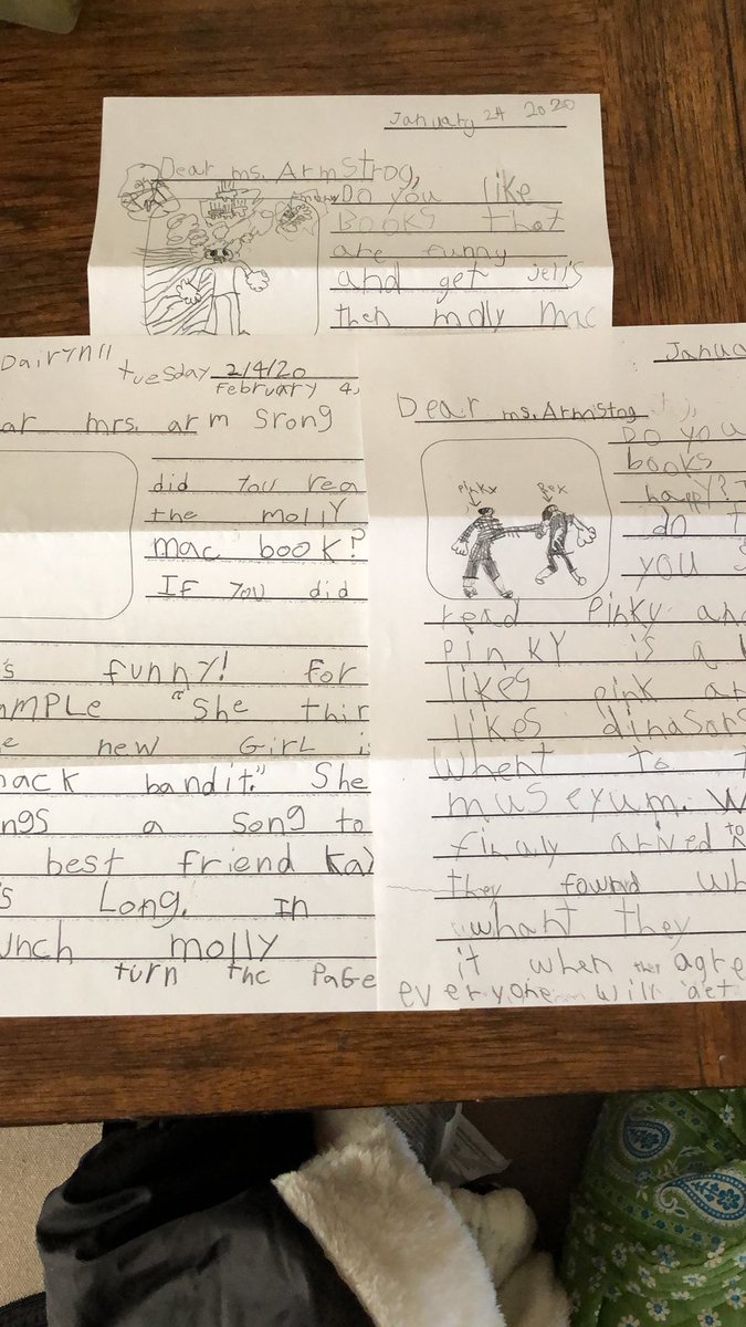karmstrongKWB's tweet photo. The best mail just arrived at my house, A few opinion pieces from former students! Thank you for making my day @AshleyGiglio67 ! Maybe I can come in and these students can share their favorite books with me?! Keep up the great work! #kwbpride https://t.co/umRbkCanLd