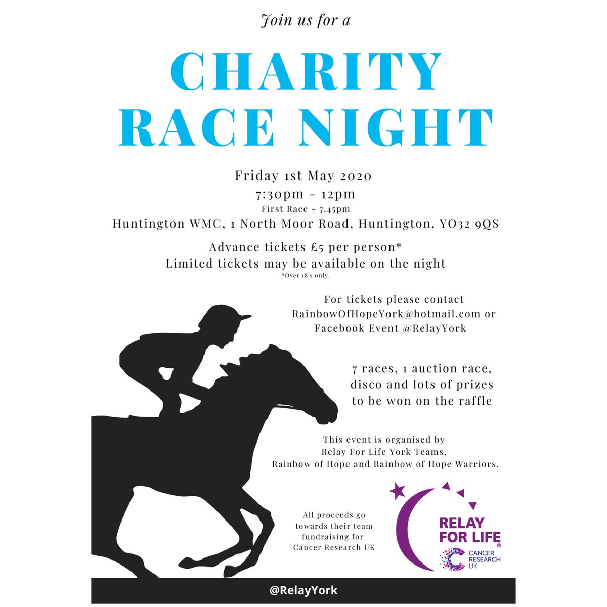 Here are some of the #events coming up over the next few months, all planned by our #Amazing <a href="/RelayYork/">Relay For Life York</a> teams 💜 #RelayYork #RelayForLifeUK #RelayYork2020 <a href="/CR_UK/">Cancer Research UK</a> #CRUK #York #badminton #quiz #Ceilidh #RaceNight #RaisingAwareness #Fundraising