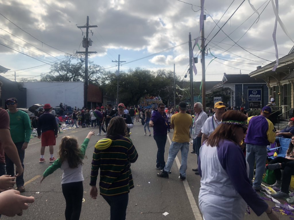 Break in the parade.  Broke down tractor at Magazine and Bourdeaux. #Thoth