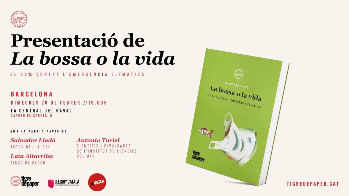 Salva_Llado's tweet photo. Si esteu cansats d sentir parlar d'emergència climàtica, xò ningú us ofereix solucions reals, feu-vos amb una còpia d "la bossa o la vida". L'últim capítol explica les solucions més novedoses i efectives. Si voleu discutir-les en persona, ens veiem aquet dimecres a Barcelona! https://t.co/Rx2xBy2mVU