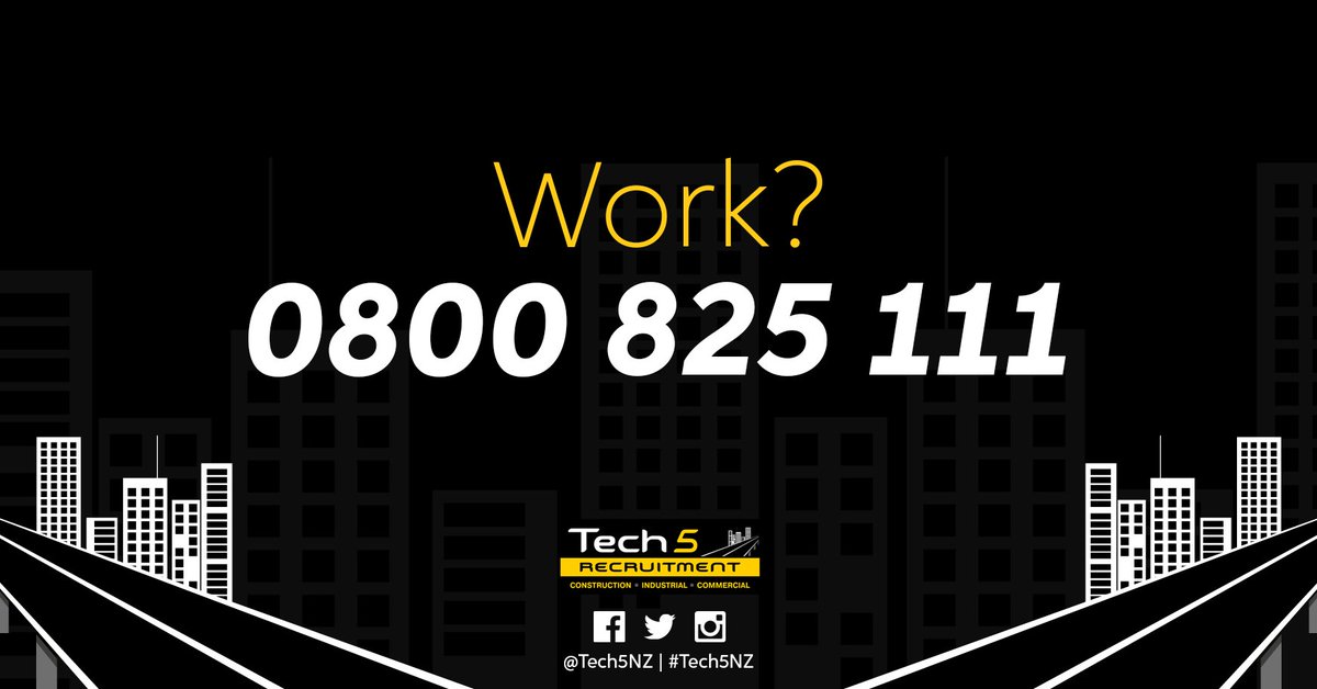 Tech5NZ's tweet image. Let us know what kind of work you&apos;re looking for! If you have a valid New Zealand Work Visa and the right skills, we could land you your next dream role!

Give us a buzz: 0800 825 111!