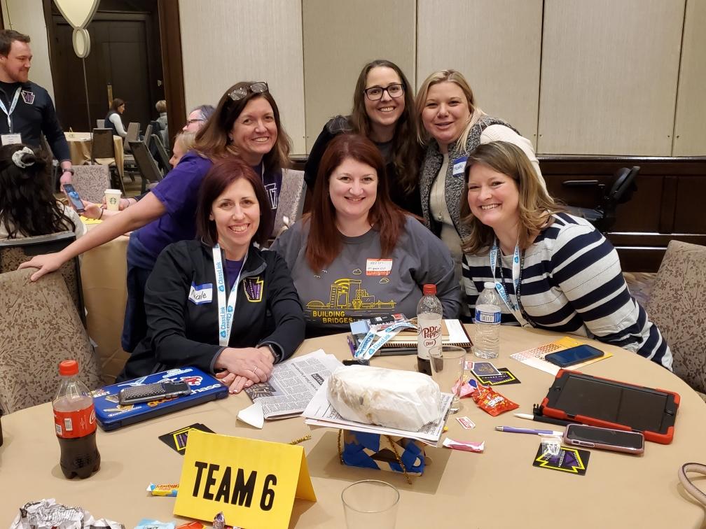 kerinteach's tweet photo. I ate a @primantibros sandwich for lunch, then #ktifamily #kticonnects challenged us to build a bridge to hold one! Our bridge was a success! https://t.co/pfrpvjiLwi