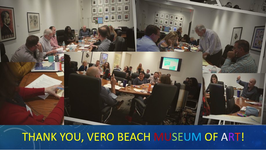 Thank you, <a href="/VeroBeachMuseum/">VeroBeachMuseumofArt</a> for providing a dedicated space for our District Leadership Team to engage in focused work related to district strategic planning and leadership development. Your support is so greatly appreciated! TY Brady Roberts &amp; Sara Klein! <a href="/Bass_SDIRC/">Scott Bass</a> #BestByKids