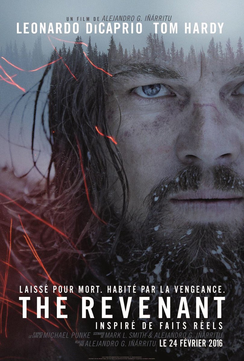 The Revenant, co-écrit par Alejandro González Iñárritu et Mark L. SmithyRéalisé par Alejandro González Iñárritu Projeté chez moi