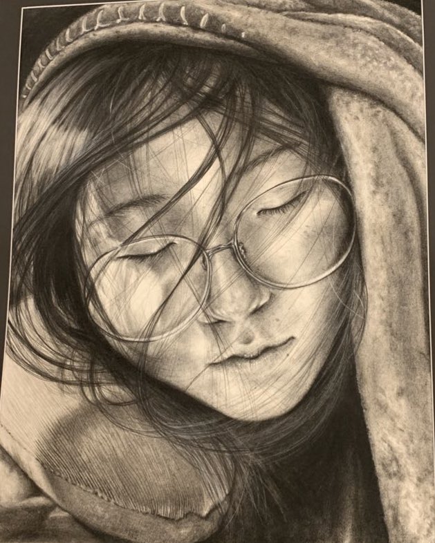 m_hauske's tweet photo. Congratulations Celeste for qualifying three years in a row to state VASE! This portrait is breathtakingly beautiful. #stateVASE2020 #Region10S #TAEA #CHSHome #CHSArt #CISDOurStory @CoppellFineArts @CoppellHigh https://t.co/2YhirwTlF5
