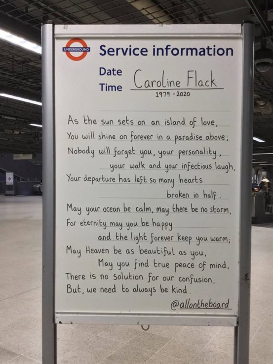 Beautiful tribute to Caroline Flack from <a href="/allontheboard/">All On The Board</a>. “May your ocean be calm, may there be no storm.” #LoveIsland