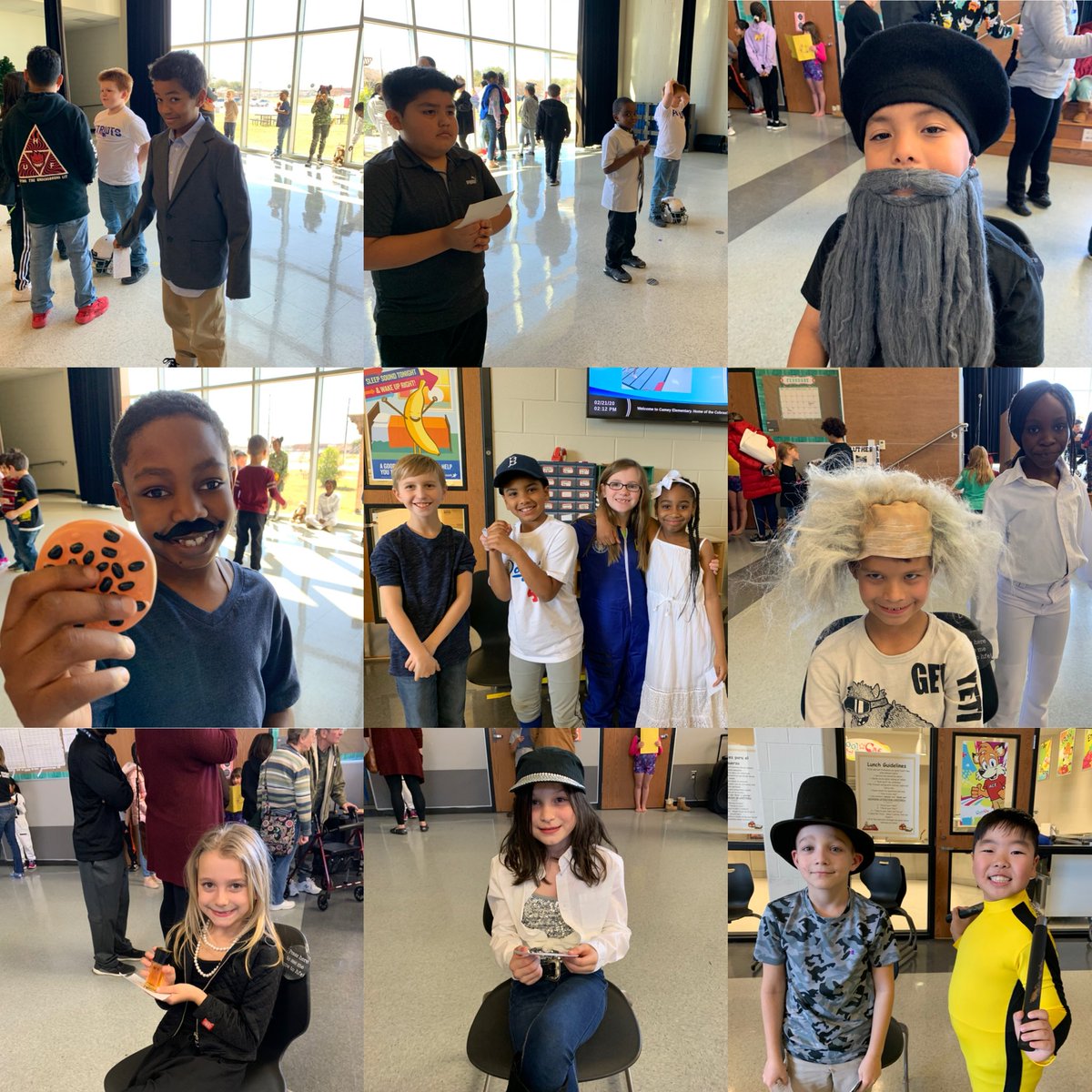 My students did an AWESOME job at the 3rd Grade Wax Museum! Proud of their hard work! ⁦<a href="/Camey_ES/">Camey Elementary</a>⁩ #Obama #YoyoMa #MLKJr #TomBrady #DaVinci #WallyAmos #MarkZuckerberg #JackieRobinson #EllenOchoa #RubyBridges #Einstein  #MaeJemison #CocoChanel #Selena #Lincoln #BruceLee