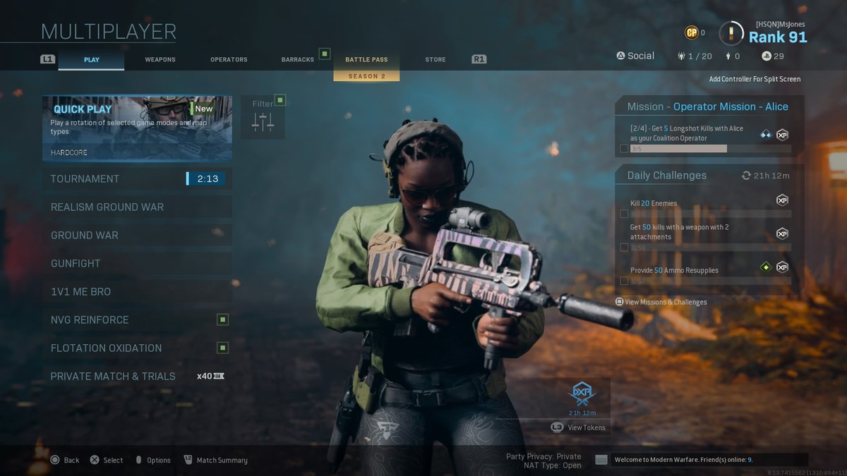 Ms_Jones321's tweet photo. If you see me in #HCFFA I advise you to run. Do not try me. #HSQN #MW #ModernWarfare #PS4 #PS4share https://t.co/U92LxFdxIQ