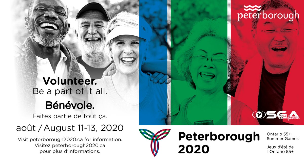 CityPtbo_'s tweet image. Our community is hosting the Ontario 55+ Summer Games August 11-13, 2020. Welcome the athletes from across Ontario to our community. Be a part of it all. Volunteer for this fun-filled experience by applying at forms.peterborough.ca/Ontario-55-Plu… #volunteer #ptbo2020 #OntarioSummerGames
