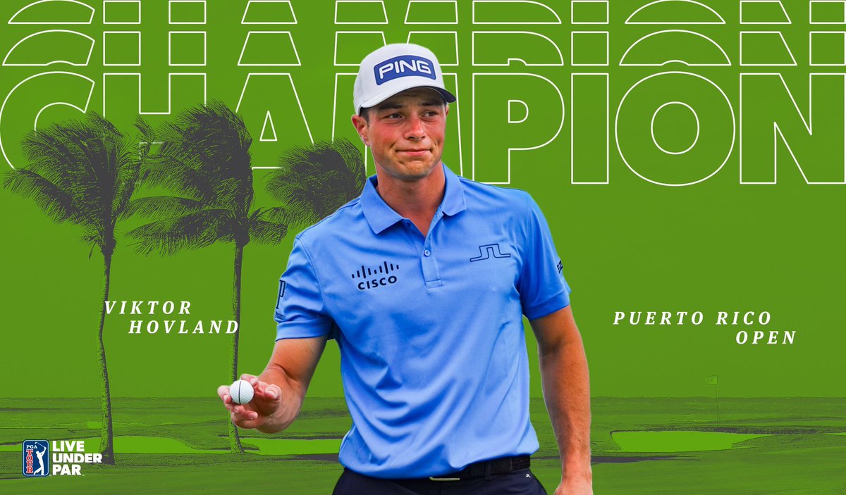 Fredrik C. Kracht (@fredrikkracht) on Twitter photo JADDA 👊🏻👊🏻👊🏻 <a href="/HovlandViktor/">Viktor Hovland</a> skriver morsk golfhistorie og VINNER faen meg <a href="/PuertoRicoOpen/">Puerto Rico Open ⛳️</a>. Første nordmann noen sinne til å vinne på <a href="/PGATOUR/">PGA TOUR</a>. 🤩🤩🤩 #deilig JADDA 👊🏻👊🏻👊🏻 <a href="/HovlandViktor/">Viktor Hovland</a> skriver morsk golfhistorie og VINNER faen meg <a href="/PuertoRicoOpen/">Puerto Rico Open ⛳️</a>. Første nordmann noen sinne til å vinne på <a href="/PGATOUR/">PGA TOUR</a>. 🤩🤩🤩 #deilig
