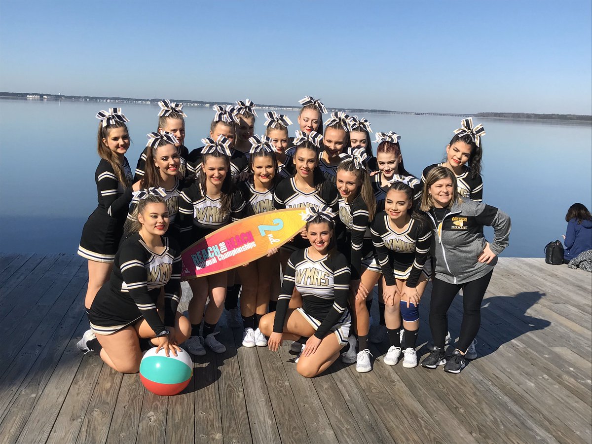 WM_Cheer's tweet photo. 2nd place at Reach the Beach Nationals!There are no words to describe how proud I am of this group of girls &amp; this amazing feeling!They had the 2 best performances of the season &amp; their final score was a season high of 94.55 coming behind 1st only by 2.2 pts! @WMAthleticDept https://t.co/wlGcuqggTY