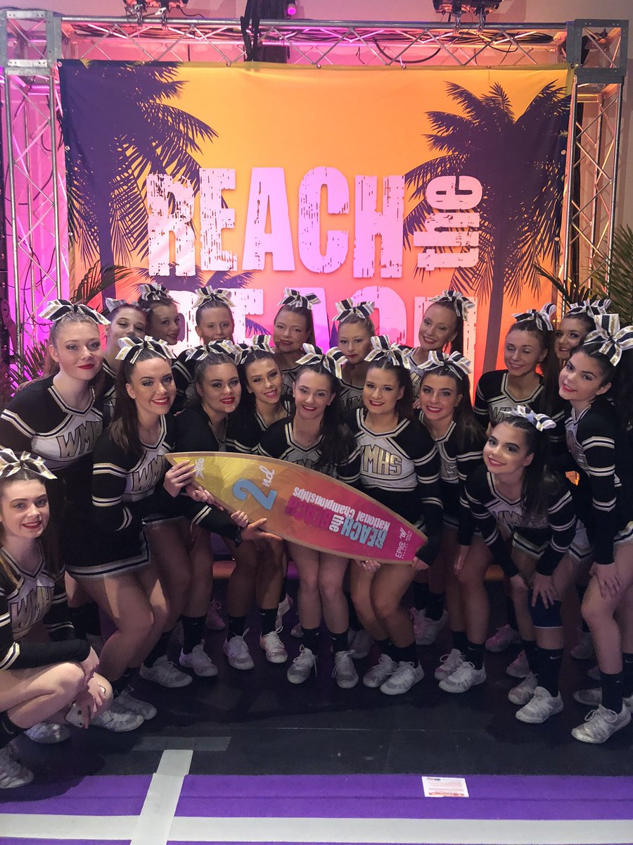 WM_Cheer's tweet photo. 2nd place at Reach the Beach Nationals!There are no words to describe how proud I am of this group of girls &amp; this amazing feeling!They had the 2 best performances of the season &amp; their final score was a season high of 94.55 coming behind 1st only by 2.2 pts! @WMAthleticDept https://t.co/wlGcuqggTY