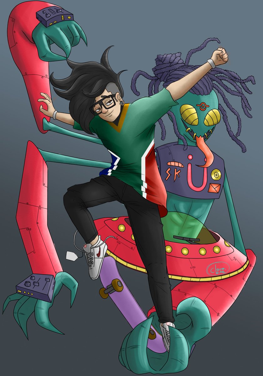 Clouw_exe's tweet photo. Stand Master: @Skrillex
Stand Name: Scary Recess
hey @OWSLA I gave him a Stand
❤️+🔄= happy
#draw #illustration #skrillex #digitalpainting #JOJO #jojo #stand #recess #dirtyvibe #skrillexbizarreadventure https://t.co/r44hijlSmH