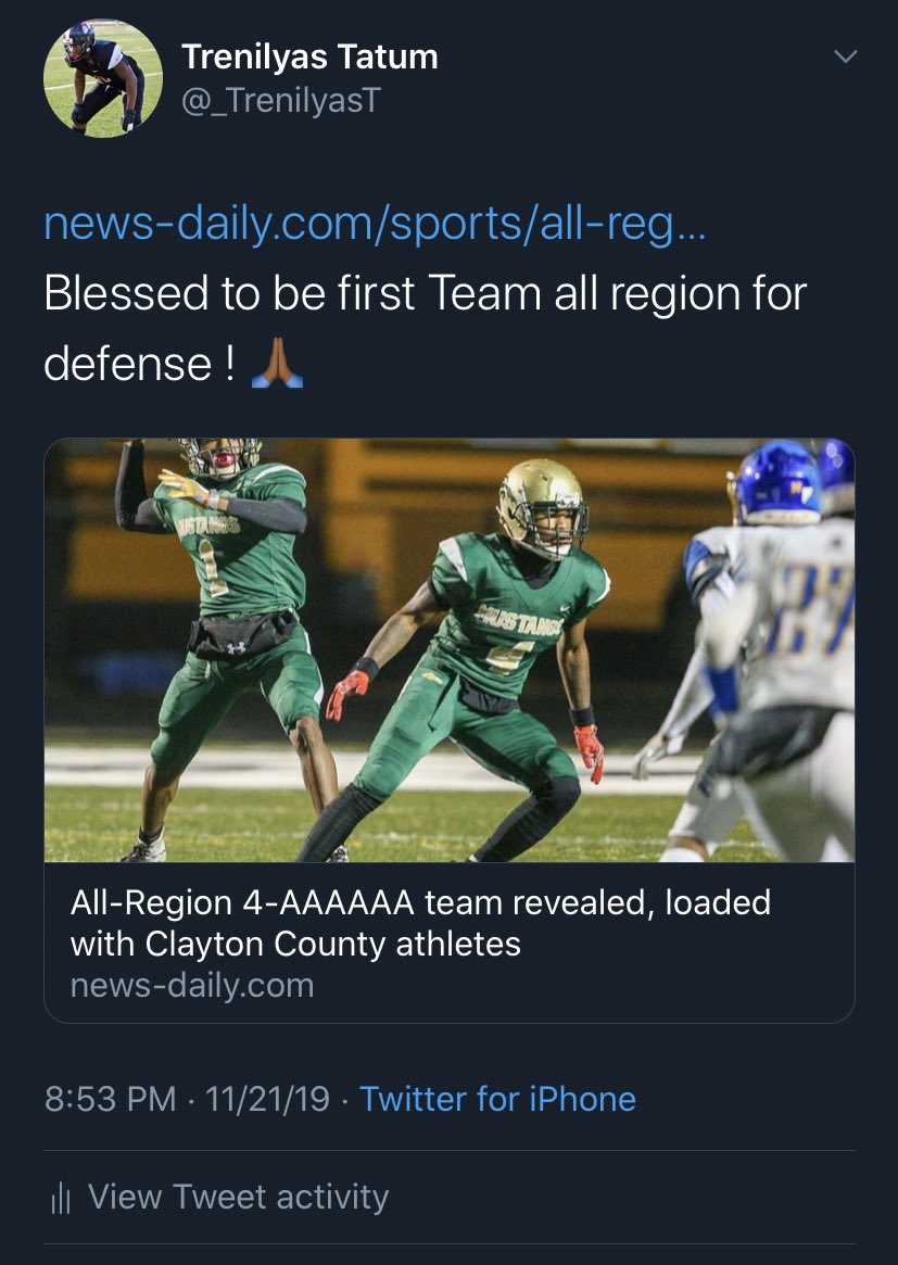 _TrenilyasT's tweet photo. A year ago I told myself I’m going to make First team defense and I did , well next year Im going for All-state / All American 🙏🏾🙏🏾 https://t.co/zeN3VHqRf0