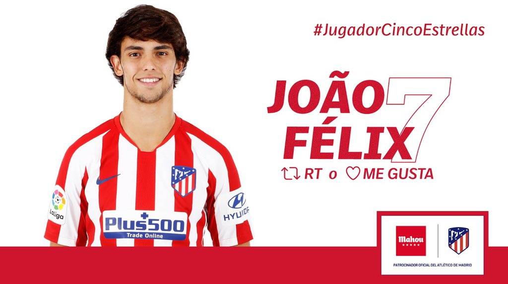futbolmahou's tweet photo. RT o Me Gusta si crees que @joaofelix70 ha sido el #JugadorCincoEstrellas del partido del @Atleti ante el Villarreal. #AtletiVillarreal https://t.co/DM9HdjXYuF