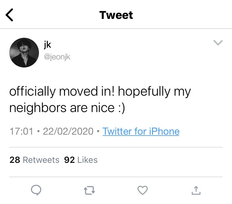 taewhen's tweet photo. okay but jikook au where youtuber jimin thirst tweets about his hot neighbor daily on the tl, not knowing he's really just a big softie https://t.co/EARWNa810L