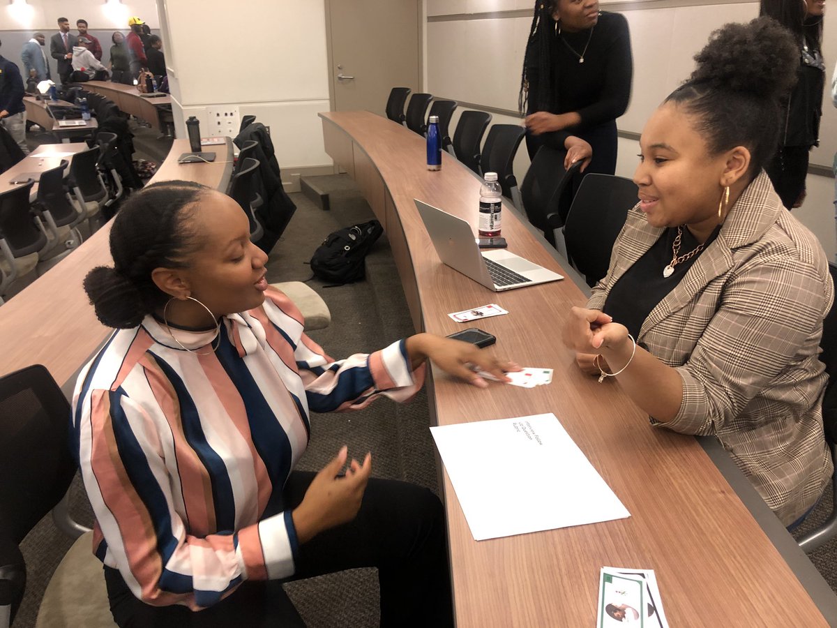 NSBEUM's tweet photo. ICYMI: We had a phenomenal, professional-development focused GBM on Friday with @proctergamble! It included a NSBEopoly experience where our membership rotated stations to learn tips and trips to apply to their own journey to #SecureTheBag! π°β
#succeedprofessionally #r4nsbe https://t.co/orhMA58Anq
