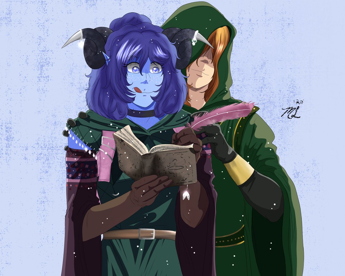 MegsDreamDesign's tweet photo. Remember I did this #criticalrolefanart (inspired a photo) months ago? I redone some errors & of course I learned that who is βThe Travlerβ #criticalrolespoilers #CriticalRoleArt #procreateart @matthewmercer @LauraBaileyVO @CriticalRole #criticalroleredraw #art #ArtistOnTwitter https://t.co/NqHih3DKU5