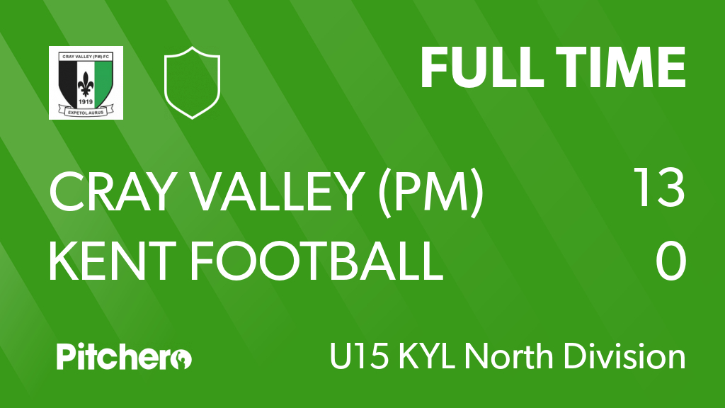 CrayValleyPM's tweet photo. FULL TIME: Cray Valley (PM) FC 13 - 0 Kent Football United
#CRAKEN #Pitchero
https://t.co/WbzAhC0ONr https://t.co/hLwoW6mbL5