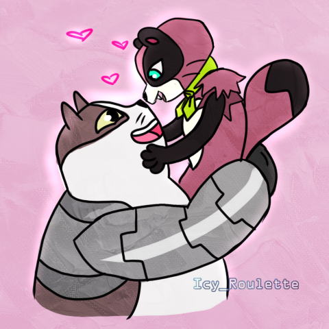 have a rarepair :0c i love rarepairs in fandoms skdnjfskd - i need to draw badgermao or tanyamao sometime uwu
#maomaoheroesofpureheart #tanyakeys #badgerclops