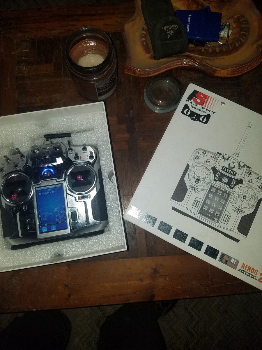 Cliff62405612's tweet photo. Day 6 of 30:  Took a step away from boring coding to unbox a new part for all my aircraft a new transmitter/controller.  I'll maiden this when I maiden my aircraft (FRSky FS-i10 transmiter) #DIGME406 https://t.co/jBUImQ1Oux