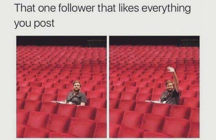 Likes every post
