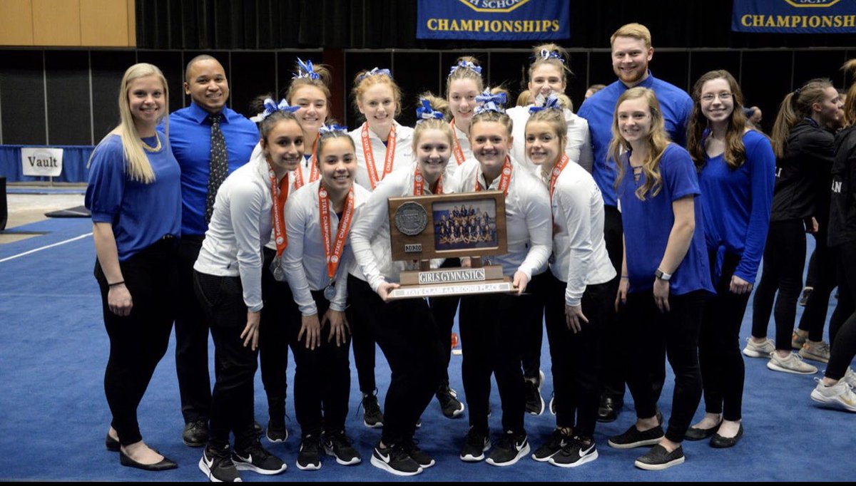 _SHSgymnastics's tweet photo. The Sabres had a great debut in Class AA at the State Tournament! We left our Legacy and came out 2nd  out of 8 teams! Throughout the season we faced adversity, making us one strong family! 💙⚔️ We are thankful for all of the memories made and are looking forward to next year! https://t.co/c0KiMhFhmp