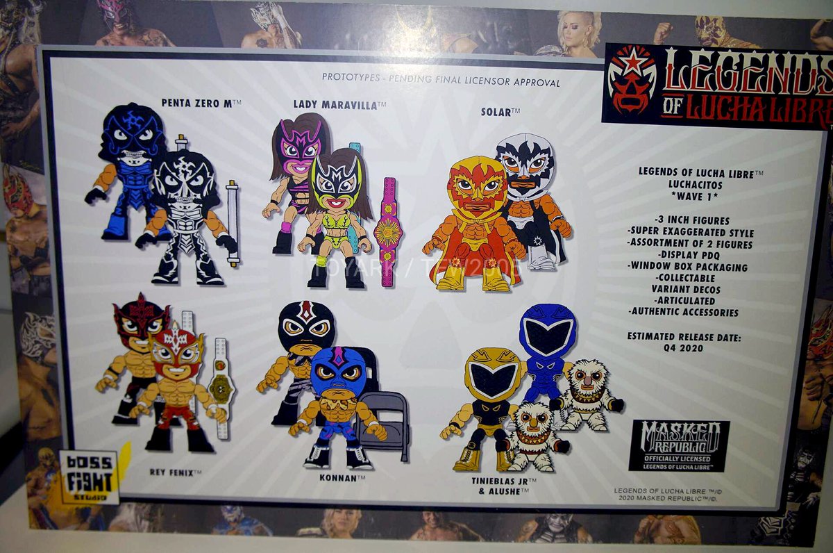 LEGENDS OF LUCHA LIBRE LUCHACITOS: Here’s Wave 1. Coming Q4 2020. These are not blind boxed. 

📸: @LegendsOfLucha